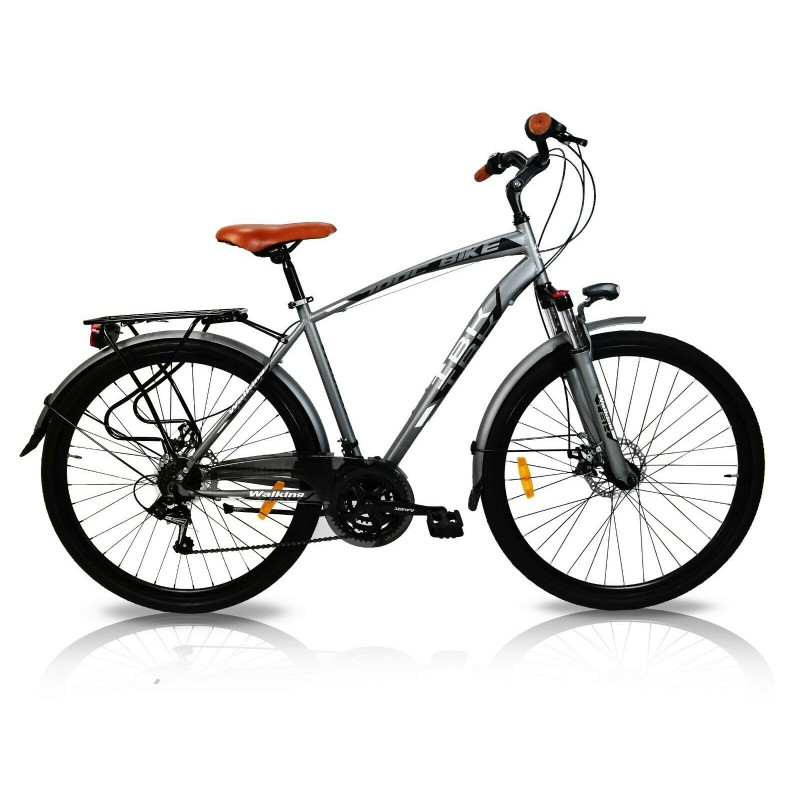 Bici da uomo 28'' ammortizzata IBK Walking vintage cambio Shimano 21v City  bike