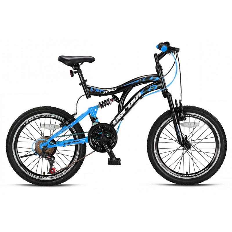 Bicicletta Geroni FXC 100 MTB 20'' Cambio 21v bici mountain bike  biammortizzata
